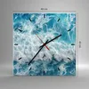 Wanduhr - Quadrat - Glasuhr - Meer Welle Ozean - 40x40cm - Produktbild-Vorschau 3