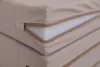 Materac gimnastyczny 3-częściowy 180x100x10 cm beżowy Podgląd zdjęcia produktu 10