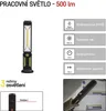 COB LED + LED pracovní svítilna P4525,500 lm,Li-Ion 2000 mAh Náhled obrázku produktu