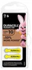 Batteria Duracell per apparecchi acustici DA10 Zn/air 1,4V Anteprima dell’immagine prodotto 1