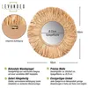 Wandspiegel Seegras Ø 50cm Runder Spiegel Flurspiegel Produktbild-Vorschau 2