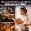 Collage of lifestyle images showing people enjoying festive lighting in different seasons. Produktbild-Vorschau
