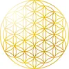 KuschelICH Blume des Lebens Aufkleber (gold) - Sticker 5 cm Produktbild-Vorschau 1