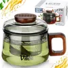 Vilde | Glas mit Teesieb - 240ml - Aus Glas - Mit Holzgriff Produktbild-Vorschau 8