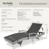 tectake® Aluminium Rattan Sonnenliege Océane 190 x 71 x 34 Produktbild-Vorschau 7