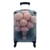 MuchoWow® Koffer Handgepäck Trolley Rollkoffer Kleine Produktbild-Vorschau 1