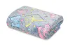 Svítící deka mikroflanel BAREVNÝ MOTÝL 150x200 cm modrá Náhled obrázku produktu 6