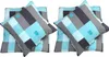 4 teilig Thermofleece Bettwäsche 135 x 200 cm türkis grau Produktbild-Vorschau 3
