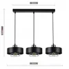 A black pendant light with three lamps is shown against a white background, with dimensions indicated. Podgląd zdjęcia produktu