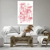 Bild auf Leinwand - Leinwandbild - Einteilig - Rot Textur Produktbild-Vorschau 6