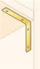 Angolo per sedia 125x125x20mm zincato giallo Connettore Anteprima dell’immagine prodotto 4