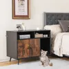 COSTWAY Katzenschrank Katzentoilette mit Kratzunterlage & Produktbild-Vorschau 2