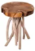 Beistelltisch ROOT 45cm massive teak Holz Produktbild-Vorschau 1