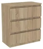 Kommode aus Sonoma-Eiche mit Schubladen, 70 cm, 3 Produktbild-Vorschau 1