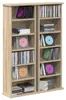 vidaXL Étagère CD, 2 pièces, Sonoma (chêne), 60 x 17 x 92 Voir les images du produit 3