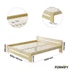 Bettgestell 120x200cm Einzelbett | Bett aus massivem Produktbild-Vorschau 6