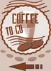 Verkaufsschild Schild Coffee to go Hochkant mit Pfeil links Produktbild-Vorschau 1