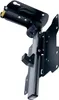 A black and silver TV ceiling mount is shown against a white background. Produktbild-Vorschau
