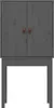 vidaXL Highboard Grey 60x40x120 cm Masivní borovicové dřevo Náhled obrázku produktu 5