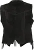 Herren Western Weste Cowboy Biker Leder »W-02« Schwarz Produktbild-Vorschau 2