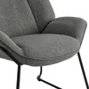 Leinen Loungsessel Relaxsessel Lesesessel Ohrensessel Produktbild-Vorschau 6