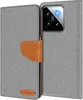 A flip case for a smartphone, showing the exterior and the camera module of the phone. Produktbild-Vorschau