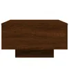 vidaXL Table basse avec lampes LED brun aspect chêne Voir les images du produit 9