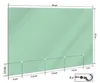 Wallario Schlüsselbrett aus Glas, Motiv: Pastellgrün, 30 x Produktbild-Vorschau 2