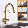 Rubinetto da cucina a doppia maniglia per acqua calda e Anteprima dell’immagine prodotto 5