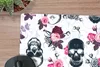 MuchoWow® Mauspad Mousepad Teens - Totenkopf - Rose - Produktbild-Vorschau 2