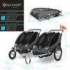 KESSER® Kinderanhänger Fahrradanhänger 360° Drehbar mit Produktbild-Vorschau 7