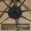 COSTWAY Sonnenschirm 250cm mit Ständer,  Ampelschirm Produktbild-Vorschau 5