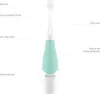 Diagram of a sonic toothbrush with labels pointing to different parts. Produktbild-Vorschau