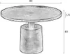 Housecraft Living Mason Couchtisch Rund 60 cm Metall Produktbild-Vorschau 7