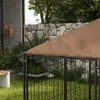 PawHut Hundehütte mit Markise, Outdoor-Hundepark aus Metall Produktbild-Vorschau 4