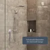 SANTRAS® Handbrause in Chrom-Matt (Velourchrom) - dreifach Produktbild-Vorschau 3