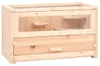 vidaXL Klietka pre škrečka 60x30x35 cm z masívneho Náhľad obrázku produktu 8