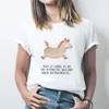 Mr. & Mrs. Panda S T-Shirt Pferd Springen - Weiß - Produktbild-Vorschau 3