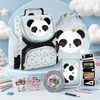 4ks panda školská taška batoh brašňa ceruzka puzdro Náhľad obrázku produktu 1