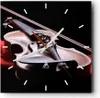 Wanduhr - Quadrat - Glasuhr - Violine Harmonie Instrument Produktbild-Vorschau 1
