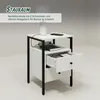 Comodino Relaxdays, 2 cassetti, ripiani aperti, A x L x P: Anteprima dell’immagine prodotto 6