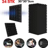A collage of acoustic foam panels and people in a studio setting. Produktbild-Vorschau