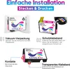 An instructional diagram showing the steps for installing an ink cartridge. Produktbild-Vorschau