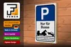 Holzschild  Hinweis Parkplatzschild nur für Busse, 30 x 20 Produktbild-Vorschau 3