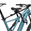 A close-up view of a child's bike seat mounted on a bicycle. Produktbild-Vorschau