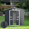 Capanno per attrezzi COSTWAY in metallo esteso-213x127x195 Anteprima dell’immagine prodotto 5