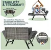 Casaria® Panca da Giardino 176x56x81 cm in Polyrattan Anteprima dell’immagine prodotto 13