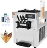 A commercial soft-serve ice cream machine with accessories and ice cream cones shown in the foreground. Náhľad obrázku produktu