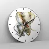 Wanduhr - Rund - Glasuhr - Elefanten tier safari afrika - Produktbild-Vorschau 4