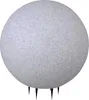 A round, light gray lamp with a speckled texture, supported by several black spikes at its base. Produktbild-Vorschau